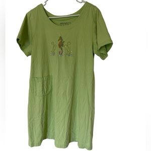 Jane Ashley embroidered beach/patio women’s dress with one pocket
